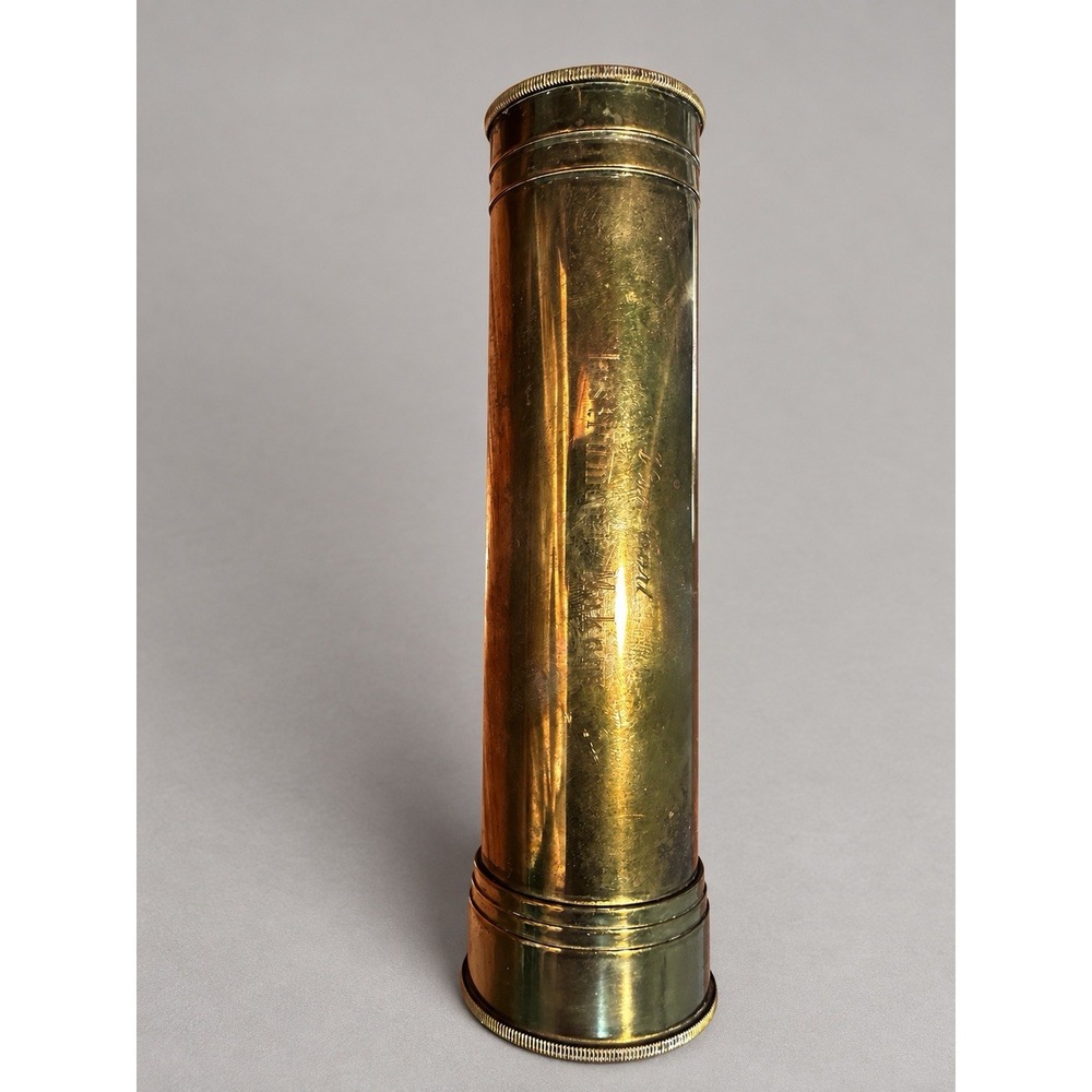 Van Cort Instrument Makers Brass Kaleidoscope Signed Art Piece Works